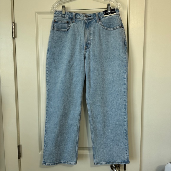 NEW Abercrombie & Fitch 30 10 Short Curve Love Vintage Straight High Rise Jeans - Picture 2 of 9